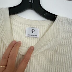 Anine Bing Crew Neck Mini Dress